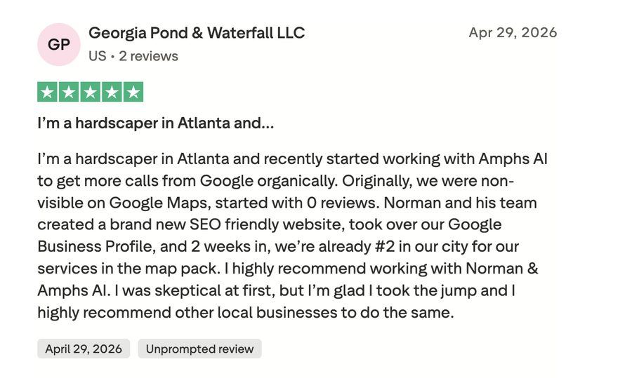 More Trustpilot reviews from Amphs AI clients